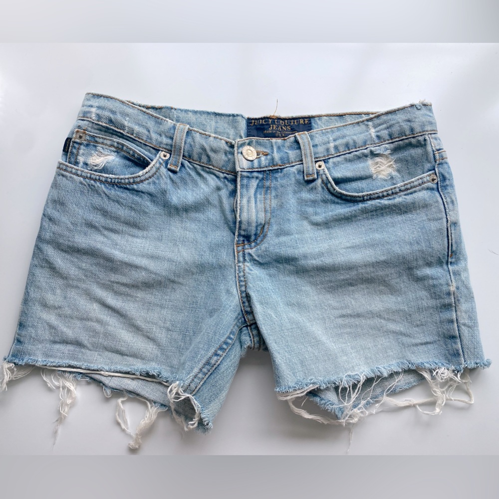 Juicy Couture Cutoff Jean Shorts, Size 27